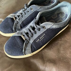 Ted Baker Navy Men's Lace-Up Sneakers